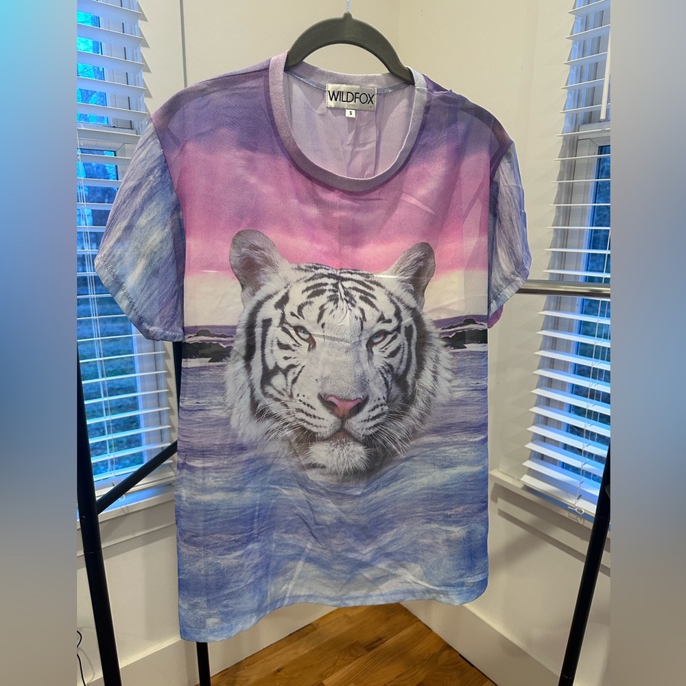 WILDFOX sheer tshirt